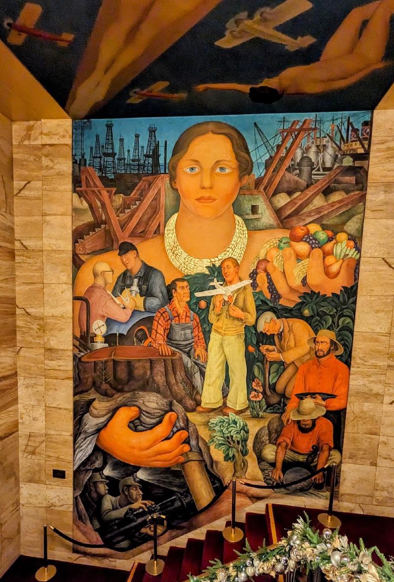 Diego Rivera fresco at the SF City Club