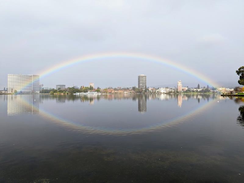Rainbow over Lake Merritt