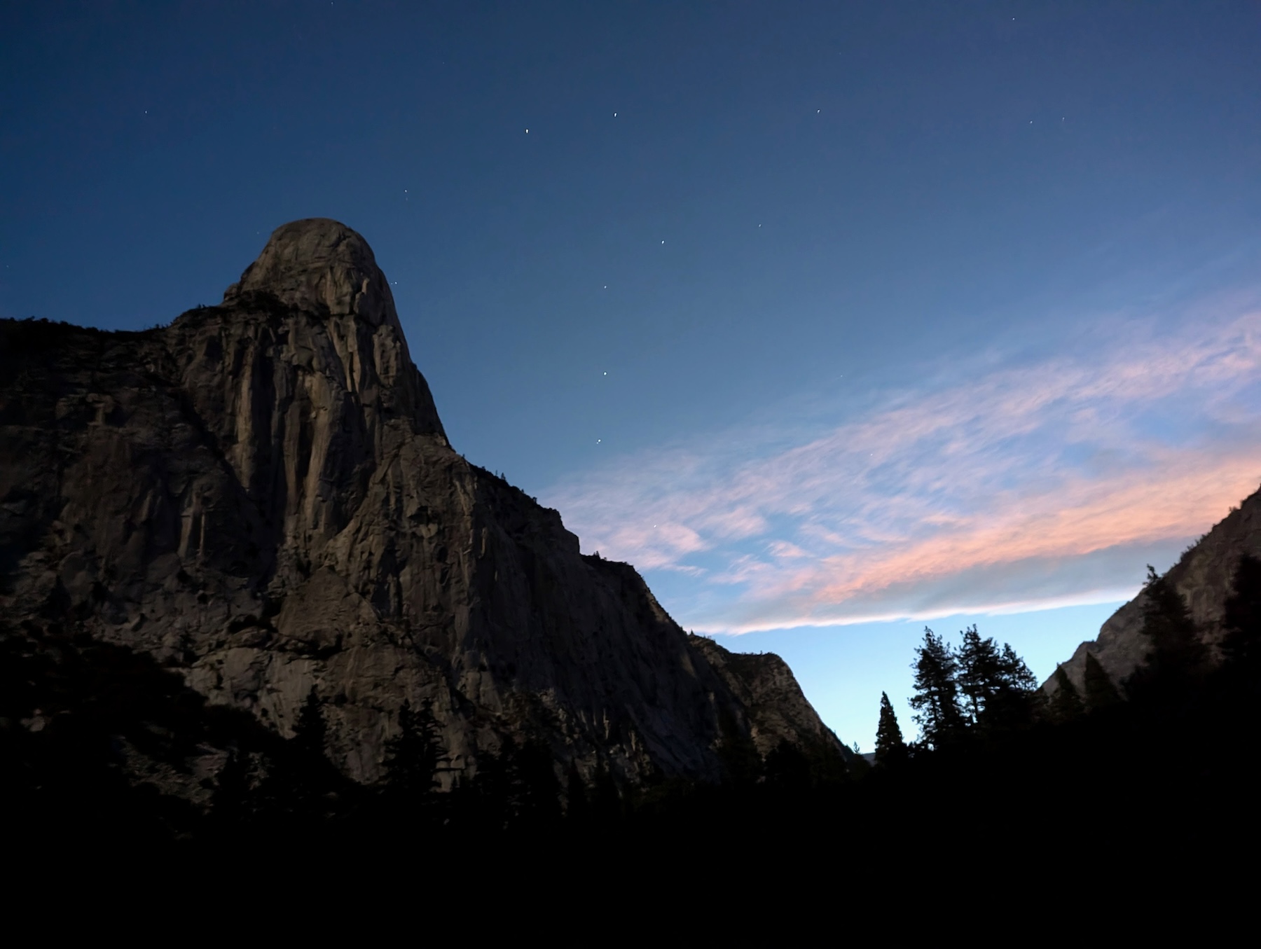 Tehipite Dome by moonlight